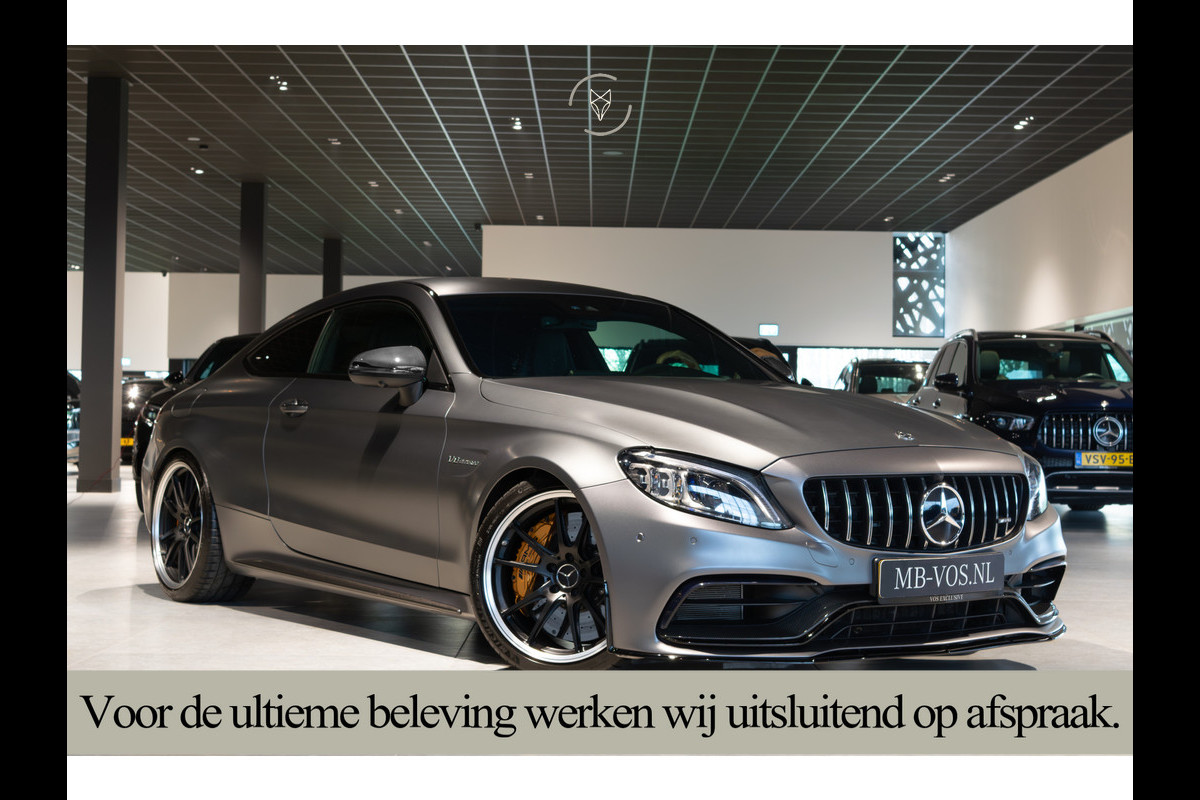 Mercedes-Benz C-Klasse Coupé AMG 63 S Ceramic|Matte lak|Aerodynamica|Full Carbon|Performance stoelen|Burmester|BTW