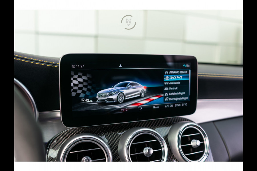 Mercedes-Benz C-Klasse AMG 63 S Coupé Ceramic|Matte lak|Aerodynamica|Full Carbon|Performance stoelen|Burmester|BTW