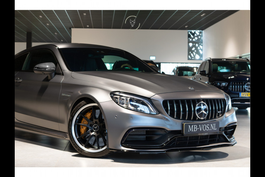 Mercedes-Benz C-Klasse AMG 63 S Coupé Ceramic|Matte lak|Aerodynamica|Full Carbon|Performance stoelen|Burmester|BTW