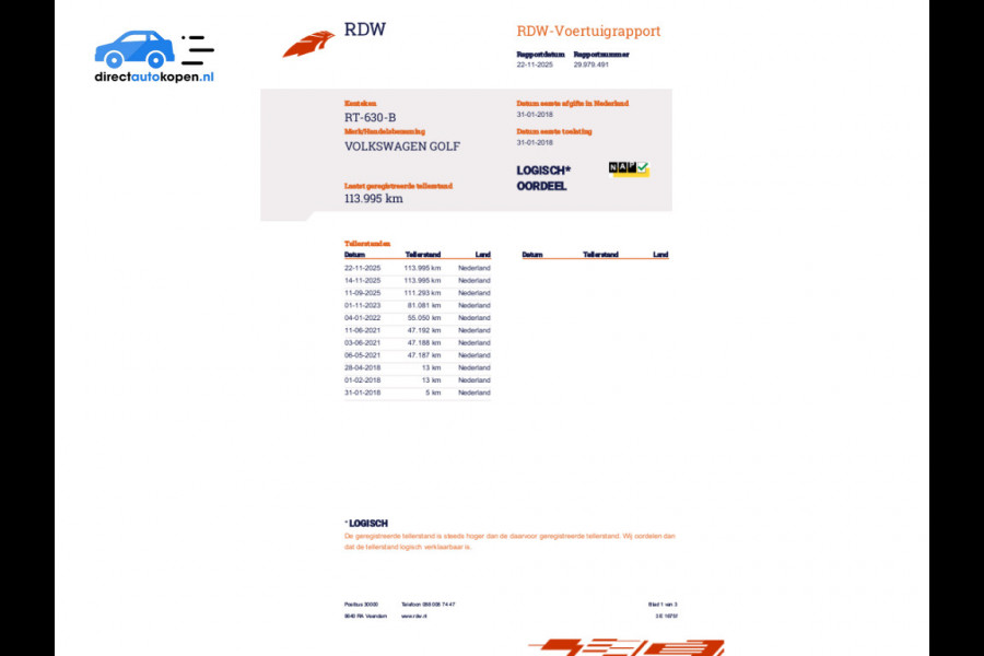 Volkswagen Golf 1.0 TSI Comfortline PDC | Carplay | ACC