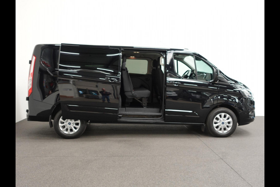 Ford Transit Custom 130pk Automaat L2H1 Limited Raptor Edition Dubbele Cabine | 2x Schuifdeur | Navigatie | Airco | Cruise control | Trekhaak | Parkeersensoren