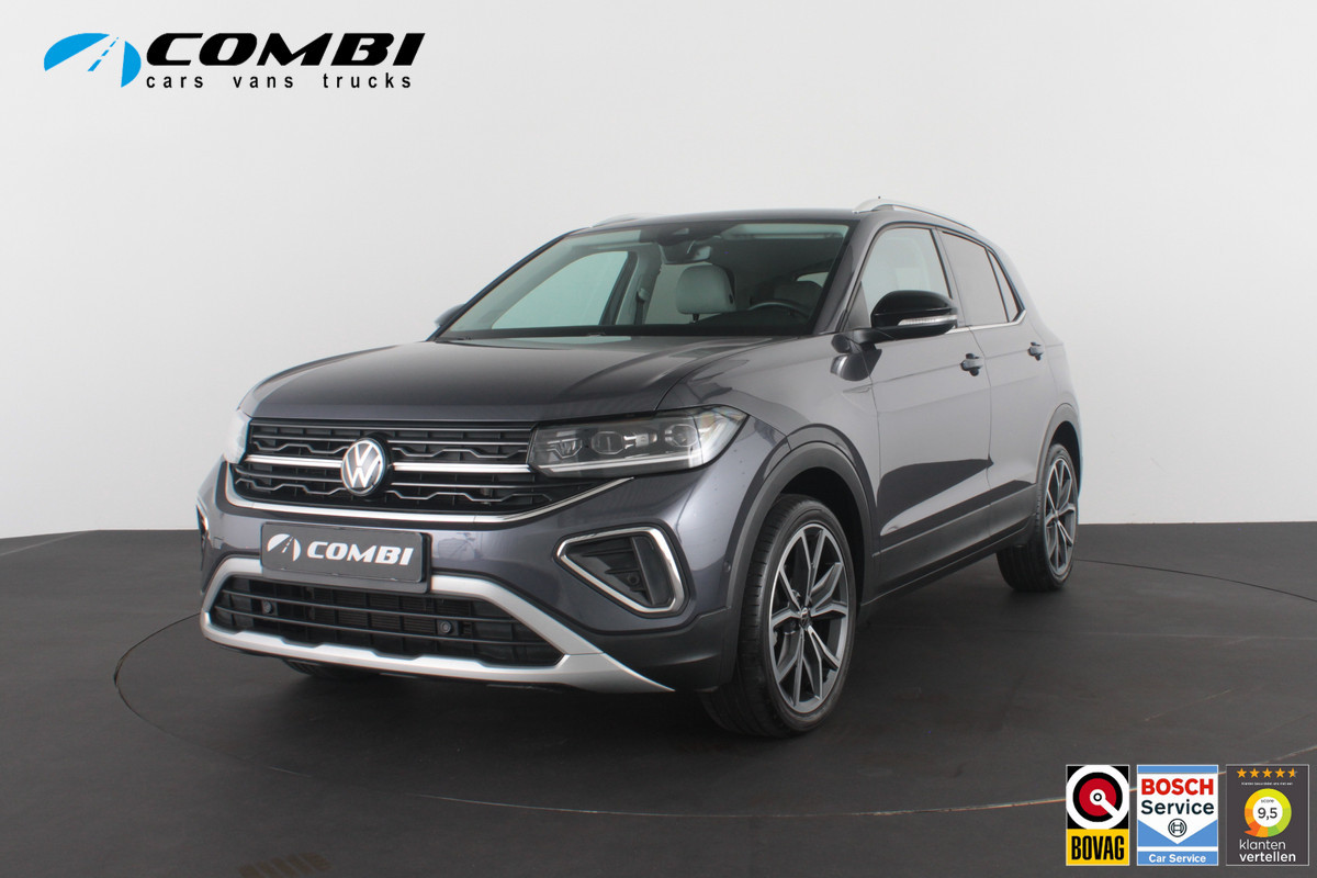 Volkswagen T-Cross 1.0 TSI Style Business Premium Automaat/Camera/IQ-LED/18inch/Luxe interieur/Adapt.cruise/Smoky Gray Metallic kleur