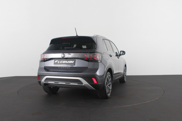 Volkswagen T-Cross 1.0 TSI Style Business Premium Automaat/Camera/IQ-LED/18inch/Luxe interieur/Adapt.cruise/Smoky Gray Metallic kleur