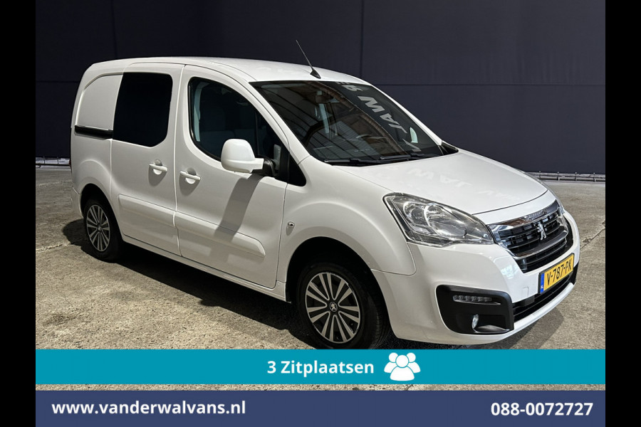 Peugeot Partner 1.6 BlueHDi L1H1 Euro6 Airco | 3-Zits | Navigatie | Apple Carplay | Cruisecontrol Parkeersensoren, zijdeur, bijrijdersbank
