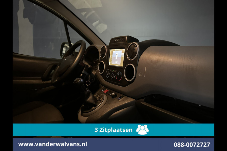 Peugeot Partner 1.6 BlueHDi L1H1 Euro6 Airco | 3-Zits | Navigatie | Apple Carplay | Cruisecontrol Parkeersensoren, zijdeur, bijrijdersbank