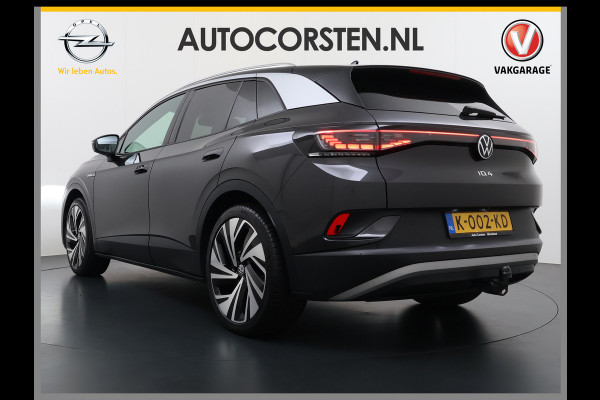 Volkswagen ID.4 Max 77kWh SOH 90% Warmtepomp Ergo Comfort Stoelen Trekhaak 360°Camera Panoramadak Adap.Cruise Navi Ecc Apple Carplay Android Aut Memory Stoel+Stuurverwarming Lmv 21" DAB Elek.Stoelen+Achterklep Voorruitverwarming Matrix Led Origineel Nederlandse Super Compleet! Auto Nieuwprijs  €57.932,-