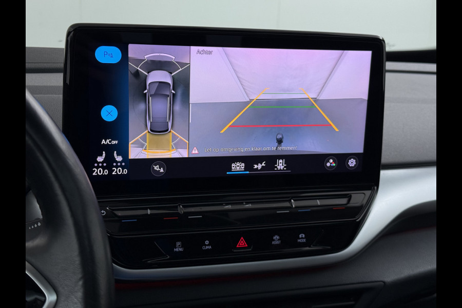 Volkswagen ID.4 Max 77kWh SOH 90% Warmtepomp Ergo Comfort Stoelen Trekhaak 360°Camera Panoramadak Adap.Cruise Navi Ecc Apple Carplay Android Aut Memory Stoel+Stuurverwarming Lmv 21" DAB Elek.Stoelen+Achterklep Voorruitverwarming Matrix Led Origineel Nederlandse Super Compleet! Auto Nieuwprijs  €57.932,-