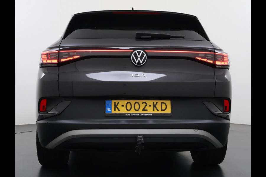 Volkswagen ID.4 Max 77kWh SOH 90% Warmtepomp Ergo Comfort Stoelen Trekhaak 360°Camera Panoramadak Adap.Cruise Navi Ecc Apple Carplay Android Aut Memory Stoel+Stuurverwarming Lmv 21" DAB Elek.Stoelen+Achterklep Voorruitverwarming Matrix Led Origineel Nederlandse Super Compleet! Auto Nieuwprijs  €57.932,-