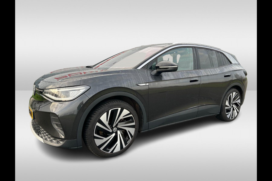 Volkswagen ID.4 First Max 77 kWh / SOH 90,4% / Full option! / Trekhaak / Panoramadak / Camera / Head-up / Keyless / 21'' / ACC / Dodehoek / Elektr. stoelen / Massage / Navigatie / Stuurverwarming