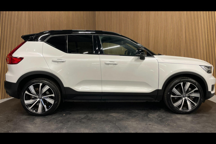 Volvo XC40 Recharge P8 AWD R-Design|90% SOH|PANO|MEMORY|1/2 LEDER|ELEK.INTR+A-KLEP|ACC|STOEL+STUURVERW|360 CAMERA|CARPLAY/ANDROID|