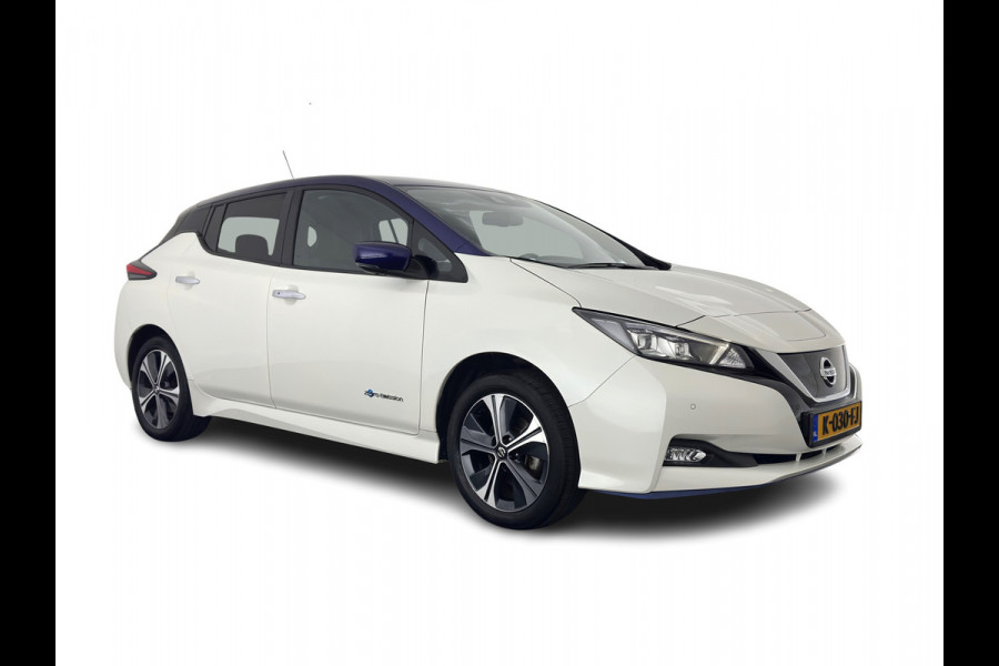 Nissan Leaf e+ Tekna 62 kWh {SOH-95%} (INCL-BTW) *Aut.*LEATHER-MICROFIBRE | FULL-LED | ADAPTIVE-CRUISE | BOSE-AUDIO | TOP-VIEW | DAB | KEYLESS | NAVI-FULLMAP | DAB | HEATED-COMFORTSEATS | BLIND-SPOT | PRIVACY-GLASS | 17''ALU*
