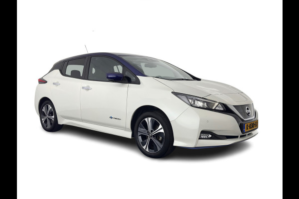 Nissan Leaf e+ Tekna 62 kWh {SOH-95%} (INCL-BTW) *Aut.*LEATHER-MICROFIBRE | FULL-LED | ADAPTIVE-CRUISE | BOSE-AUDIO | TOP-VIEW | DAB | KEYLESS | NAVI-FULLMAP | DAB | HEATED-COMFORTSEATS | BLIND-SPOT | PRIVACY-GLASS | 17''ALU*