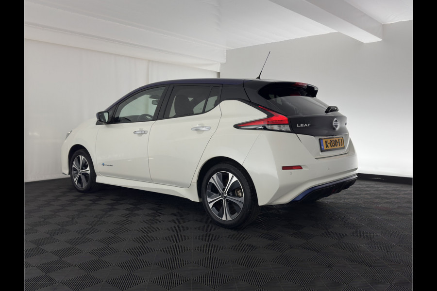Nissan Leaf e+ Tekna 62 kWh {SOH-95%} (INCL-BTW) *Aut.*LEATHER-MICROFIBRE | FULL-LED | ADAPTIVE-CRUISE | BOSE-AUDIO | TOP-VIEW | DAB | KEYLESS | NAVI-FULLMAP | DAB | HEATED-COMFORTSEATS | BLIND-SPOT | PRIVACY-GLASS | 17''ALU*