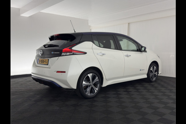 Nissan Leaf e+ Tekna 62 kWh {SOH-95%} (INCL-BTW) *Aut.*LEATHER-MICROFIBRE | FULL-LED | ADAPTIVE-CRUISE | BOSE-AUDIO | TOP-VIEW | DAB | KEYLESS | NAVI-FULLMAP | DAB | HEATED-COMFORTSEATS | BLIND-SPOT | PRIVACY-GLASS | 17''ALU*