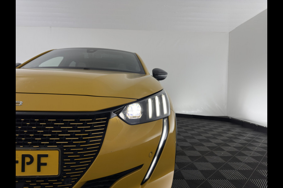 Peugeot e-208 EV GT 350 50 kWh [ 3-Fase ] {SOH-100%} (INCL-BTW) *PANO | FULL-LED | DIGI-COCKPIT | BLINDSPOT | CAMERA | LEATHER-ALCANTARA | AMBIENT-LIGHT | NAVI-FULLMAP | LANE-ASSIST | KEYLESS | DAB | CCS-FASTLOADER | HEATED-SPORTSEATS | 17"ALU*