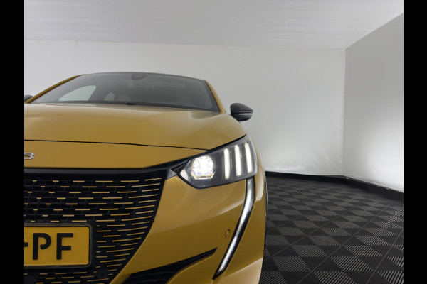 Peugeot e-208 EV GT 350 50 kWh [ 3-Fase ] {SOH-100%} (INCL-BTW) *PANO | FULL-LED | DIGI-COCKPIT | BLINDSPOT | CAMERA | LEATHER-ALCANTARA | AMBIENT-LIGHT | NAVI-FULLMAP | LANE-ASSIST | KEYLESS | DAB | CCS-FASTLOADER | HEATED-SPORTSEATS | 17"ALU*