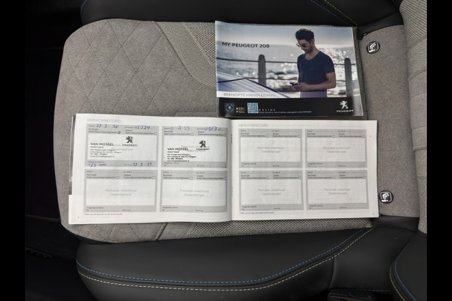 Peugeot e-208 EV GT 350 50 kWh [ 3-Fase ] {SOH-100%} (INCL-BTW) *PANO | FULL-LED | DIGI-COCKPIT | BLINDSPOT | CAMERA | LEATHER-ALCANTARA | AMBIENT-LIGHT | NAVI-FULLMAP | LANE-ASSIST | KEYLESS | DAB | CCS-FASTLOADER | HEATED-SPORTSEATS | 17"ALU*