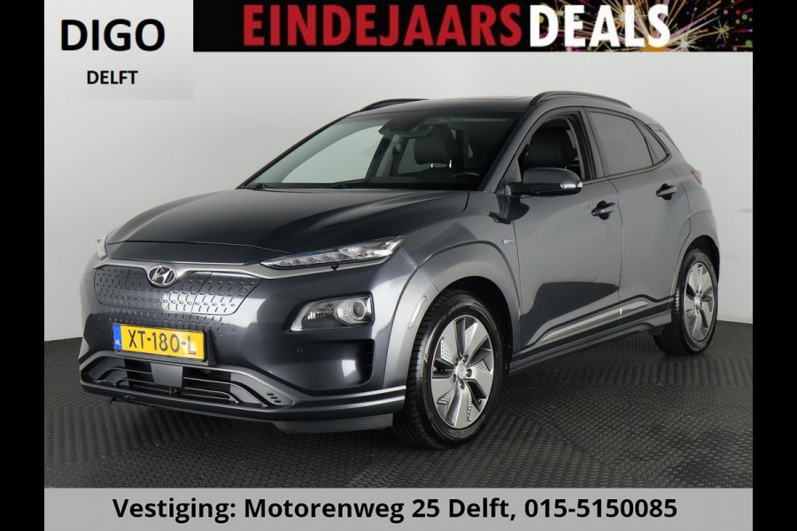 Hyundai Kona EV PRIMIUM 64 KWh ACCU 96% GARANTIE 2019* 1e EIG BEREIK TOT 487 KM WLTP!!! SCHUIFDAK ZEER LUXE