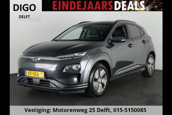 Hyundai Kona EV PRIMIUM 64 KWh ACCU 96% GARANTIE 2019* 1e EIG BEREIK TOT 487 KM WLTP!!! SCHUIFDAK ZEER LUXE