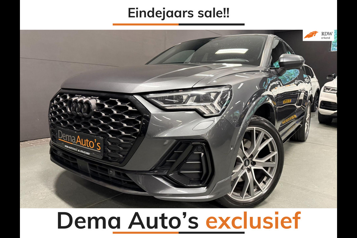 Audi Q3 Sportback 45 TFSI e 3XS-LINE 20'' BLACK-LINE/SFEERVERL/NAVI/DAB/CARPLAY/V-COCKPIT/CAM/KEY-LESS///