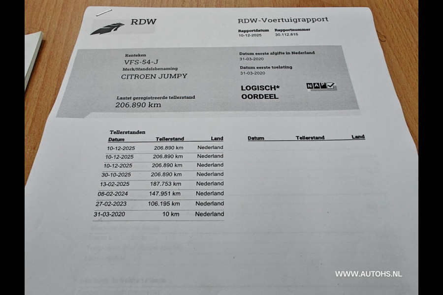 Citroën Jumpy 2.0 BlueHDI 180 PK AUTOMAAT , 1e Eig Ex overheid. Euro 6 , lengte 2 , honden inrichting ,