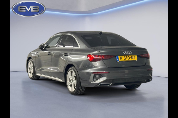 Audi A3 Limousine 30 TFSI S edition, 2 X S- LINE,matrix led, daytona grijs, 1 e eigenaar, 1/2 leder, 's, NL auto nap