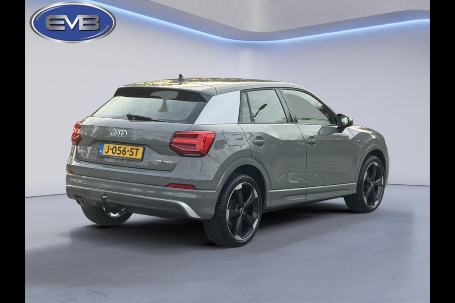 Audi Q2 35 TFSI 150 pk AUTOMAAT S Edition, 2X S-LINE, camera, trekhaak,1/2 lederen sportinterieur, 1 e eigenaar, nl auto met nap