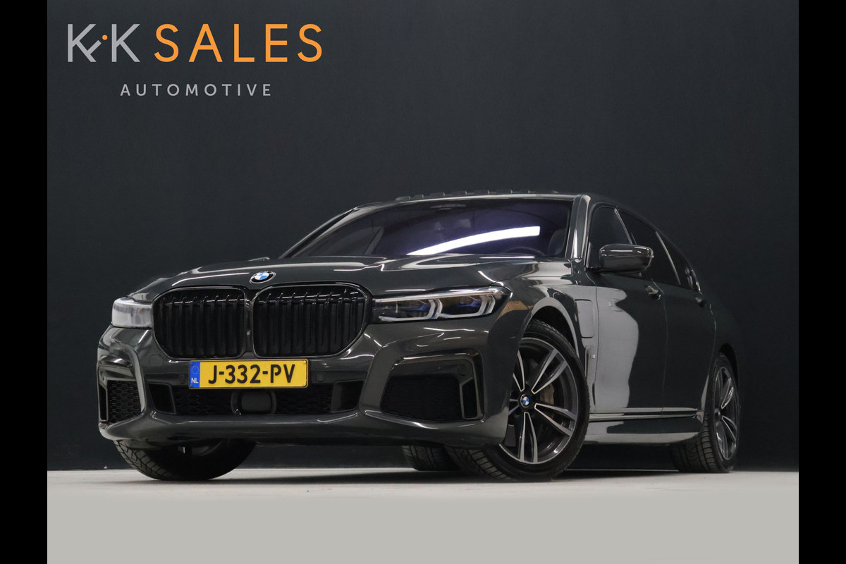 BMW 7 Serie 745e High Executive M Sport [SCHUIFKANTELDAK, HARMAN/KARDON, APPLE CARPLAY, ANDROID, ELEKTRISCH VERSTELBARE STOELEN V+A, STOELMASSAGE V+A, LUCHTVERING, 360 CAMERA, HEAD-UP, STUURVERWARMING, STOELVERWARMING, NIEUWSTAAT]