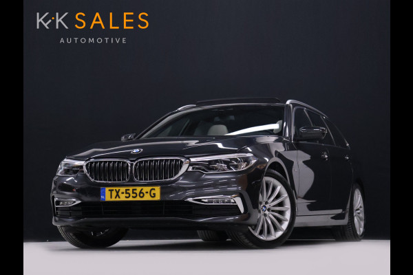 BMW 5 Serie Touring 530i High Executive Luxury Line [LUCHTVERING, SCHUIFKANTELDAK, MEMORY SEATS, HEAD-UP, ACTIVE PROTECTION, STUURVERWARMING, ACHTERUITRIJCAMERA, PDC V+A, STOELVERWARMING, BMW ADAPTIVE LED, CRUISE, CLIMATE, BLUETOOTH, NIEUWSTAA