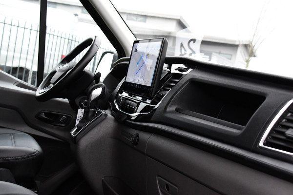 Ford Transit 350 2.0 TDCI L3H2 Black Edition GEEN BTW! 360 Camera, Adaptieve Cruise, Automaat, Sensoren, Stoelverwarming, Trekhaak, Uniek!