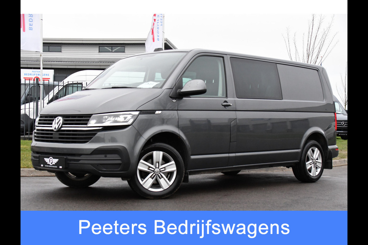 Volkswagen Transporter 2.0 TDI L2H1 DC Highline Adaptieve Cruise, Camera, Carplay, LED, 150pk, Automaat, Multimedia, Trekhaak, Uniek!