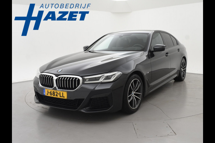 BMW 5 Serie 518D M-SPORT SEDAN + NAPPA LEDEREN COMFORTZETELS | TREKHAAK | H/K | HEAD-UP | SFEERVERLICHTING
