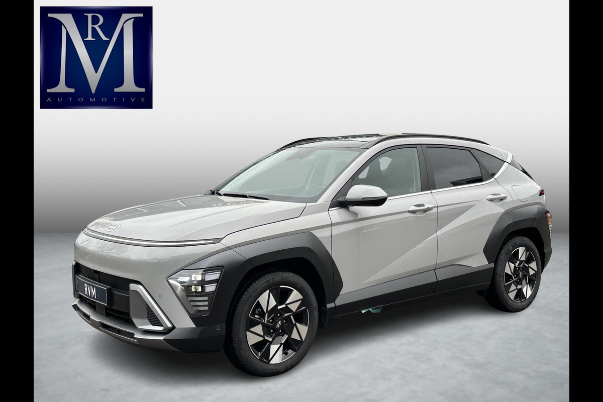 Hyundai Kona 1.6 GDI HEV Premium Sky NIEUWE AUTO MET REGISTRATIE | VOLLE AUTO! | PANO | STOEL VERWARMING + VENTILATIE| STUUR VERWARMING| ACHTERBANK VERWARMD