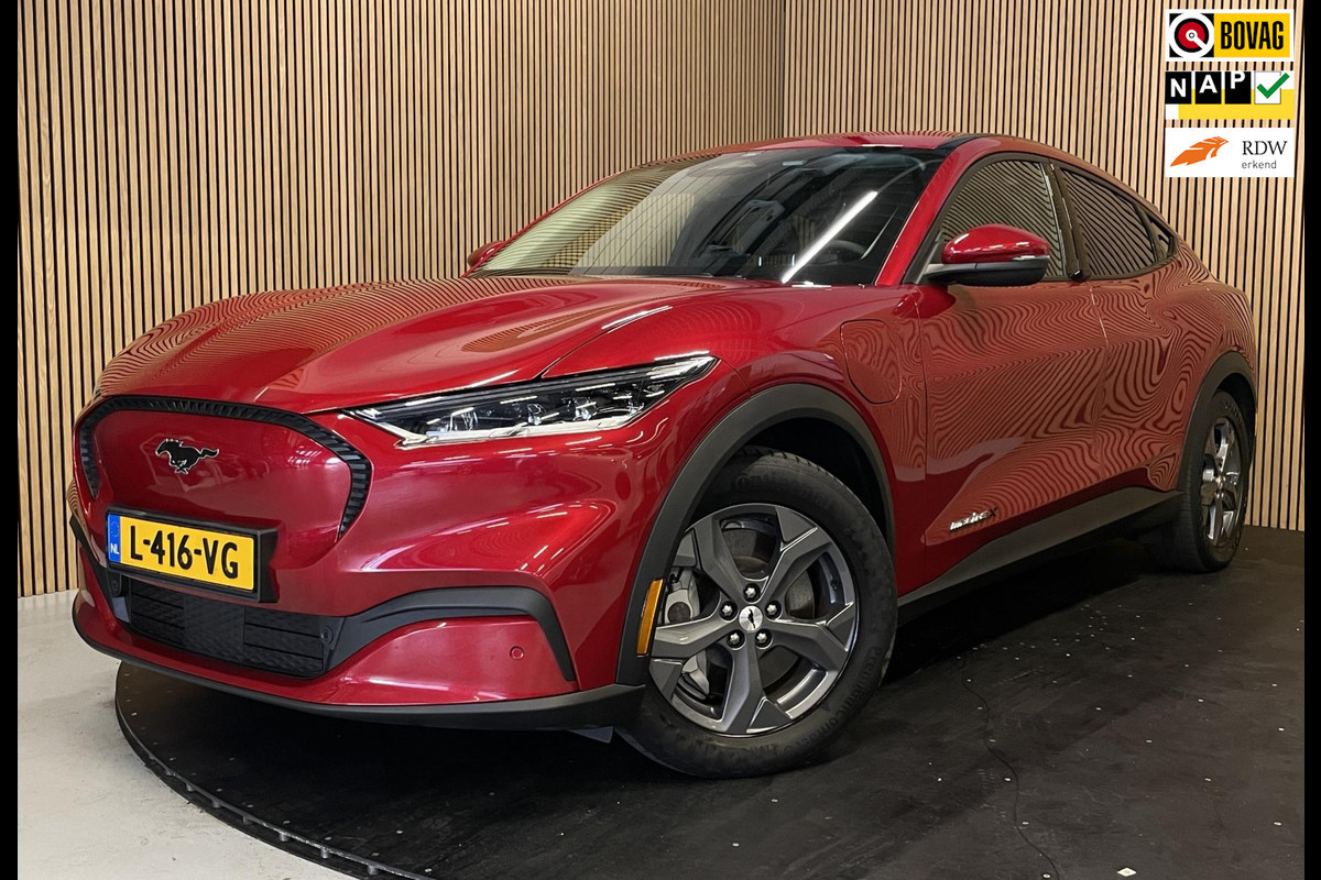 Ford Mustang Mach-E Extended RWD 98 kWh|95,5% SOH|GROTE ACCU|AFN.TREKH.|LEDER|ACC|CAMERA|CARPLAY|STOEL+STUURVERW|NAP|NL|INCL. BTW|