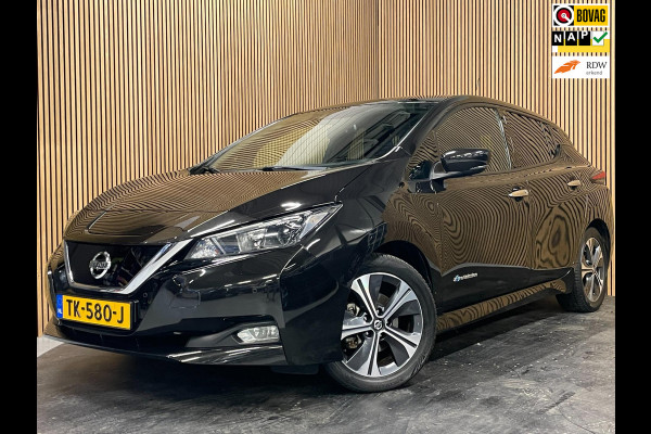 Nissan Leaf 40 kWh|270KM WLTP|360-CAMERA|APPLE CARPLAY|STUUR+STOELVERW VOOR+ACHTER|ACC|NAVIGATIE|NL-AUTO|NAP|MARGE