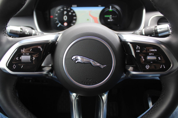 Jaguar I-PACE EV400 HSE 90 kWh / Panoramadak / Camera / Luchtvering / Keyless / 20'' / Meridian / Leder / Navigatie / Stoelverwarming / Stuurverwarming / DAB / Dodehoek / ACC