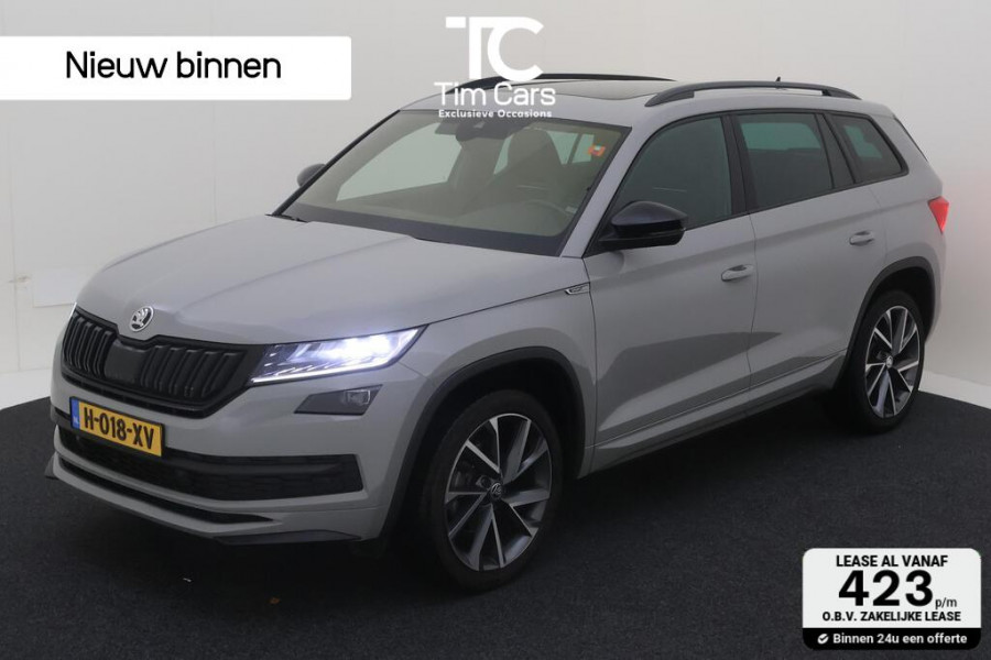 Škoda Kodiaq 1.5 TSI Sportline 7-persoons Automaat | Panoramadak | Steel Grey | 20 inch lichtmetalen velgen | LED verlichting | Stoelverwarmi