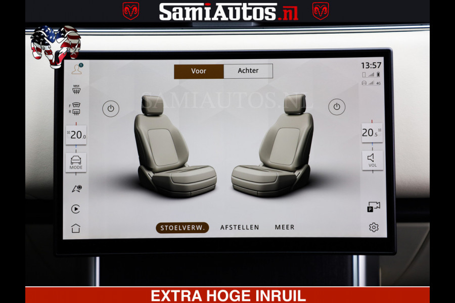 Land Rover Range Rover P550e | NIGHT | GARANTIE TOT 14-03-2029 | HEAD-UP | ACHTERAS BESTURING | SOFT CLOSE | PHEV | 23 INCH VELGEN | PANORAMADAK | STUURVERWARMING | STOEL KOELING | Fabrieksgarantie tot 14-03-2029 – Geniet van gemoedsrust met uitgebreide dekking tot deze datum. GZK-71-D