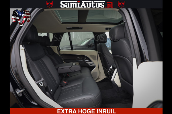 Land Rover Range Rover P550e | NIGHT | GARANTIE TOT 14-03-2029 | HEAD-UP | ACHTERAS BESTURING | SOFT CLOSE | PHEV | 23 INCH VELGEN | PANORAMADAK | STUURVERWARMING | STOEL KOELING | Fabrieksgarantie tot 14-03-2029 – Geniet van gemoedsrust met uitgebreide dekking tot deze datum. GZK-71-D