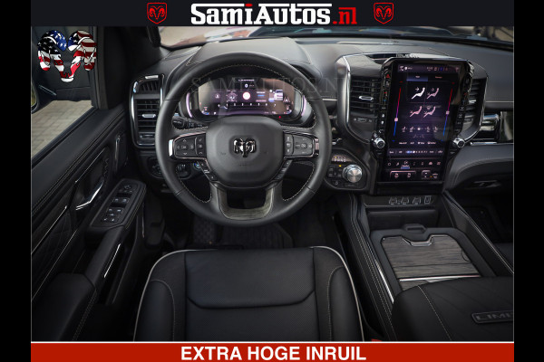 Dodge Ram 1500 Limited Night High Output 540HP 706Nm | Massage + Full Option | De Meest Luxe en Volle Pick-Up in zijn Klasse | Comfortabele Dubbele Cabine met Royale 5 Zitplaatsen | BPM vrij | Nu Leverbaar uit Voorraad | Voorraad Nr 2326 - 5169