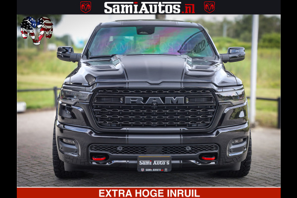 Dodge Ram 1500 Limited Night High Output 540HP 706Nm | Massage + Full Option | De Meest Luxe en Volle Pick-Up in zijn Klasse | Comfortabele Dubbele Cabine met Royale 5 Zitplaatsen | BPM vrij | Nu Leverbaar uit Voorraad | Voorraad Nr 2326 - 5169