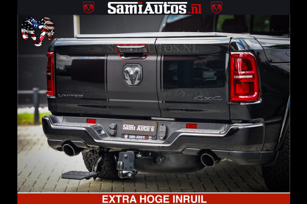 Dodge Ram 1500 Limited Night High Output 540HP 706Nm | Massage + Full Option | De Meest Luxe en Volle Pick-Up in zijn Klasse | Comfortabele Dubbele Cabine met Royale 5 Zitplaatsen | BPM vrij | Nu Leverbaar uit Voorraad | Voorraad Nr 2326 - 5169