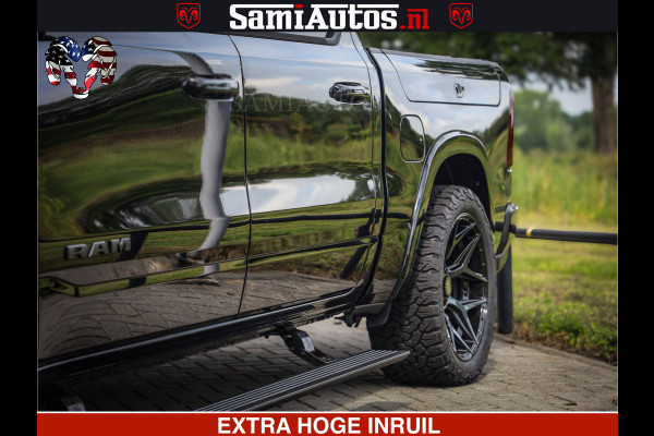 Dodge Ram 1500 Limited Night High Output 540HP 706Nm | Massage + Full Option | De Meest Luxe en Volle Pick-Up in zijn Klasse | Comfortabele Dubbele Cabine met Royale 5 Zitplaatsen | BPM vrij | Nu Leverbaar uit Voorraad | Voorraad Nr 2326 - 5169