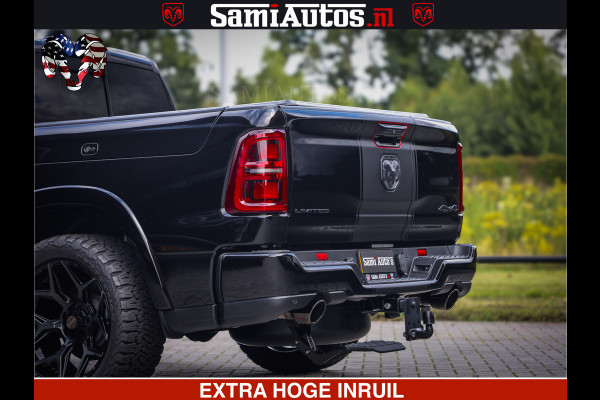Dodge Ram 1500 Limited Night High Output 540HP 706Nm | Massage + Full Option | De Meest Luxe en Volle Pick-Up in zijn Klasse | Comfortabele Dubbele Cabine met Royale 5 Zitplaatsen | BPM vrij | Nu Leverbaar uit Voorraad | Voorraad Nr 2326 - 5169