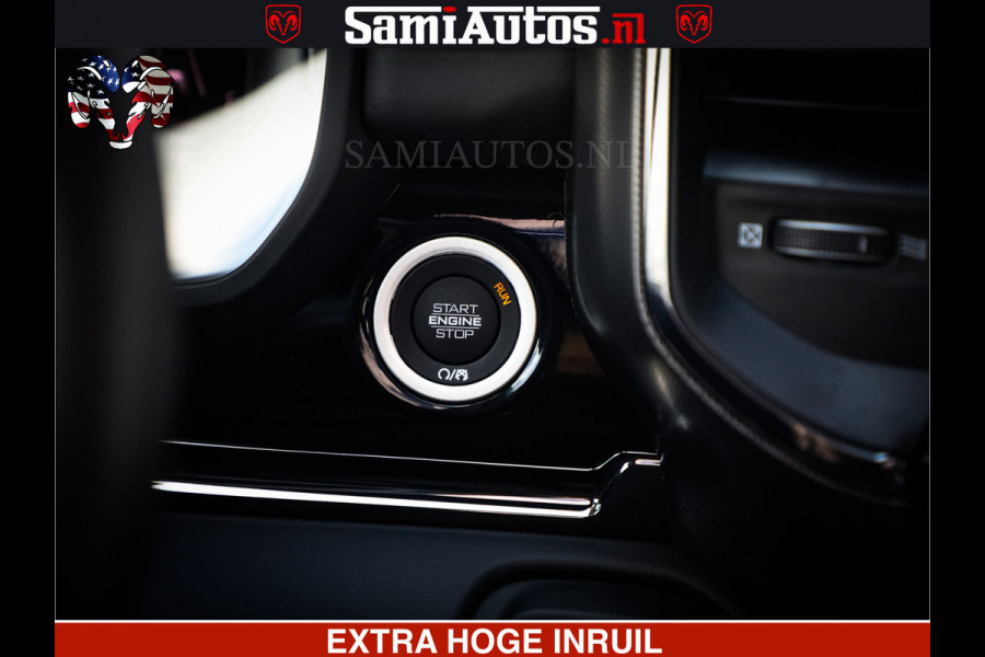 Dodge Ram 1500 Limited Night High Output 540HP 706Nm | Massage + Full Option | De Meest Luxe en Volle Pick-Up in zijn Klasse | Comfortabele Dubbele Cabine met Royale 5 Zitplaatsen | BPM vrij | Nu Leverbaar uit Voorraad | Voorraad Nr 2326 - 5169