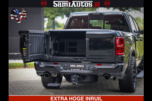 Dodge Ram 1500 Limited Night High Output 540HP 706Nm | Massage + Full Option | De Meest Luxe en Volle Pick-Up in zijn Klasse | Comfortabele Dubbele Cabine met Royale 5 Zitplaatsen | BPM vrij | Nu Leverbaar uit Voorraad | Voorraad Nr 2326 - 5169