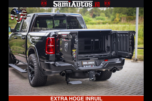 Dodge Ram 1500 Limited Night High Output 540HP 706Nm | Massage + Full Option | De Meest Luxe en Volle Pick-Up in zijn Klasse | Comfortabele Dubbele Cabine met Royale 5 Zitplaatsen | BPM vrij | Nu Leverbaar uit Voorraad | Voorraad Nr 2326 - 5169