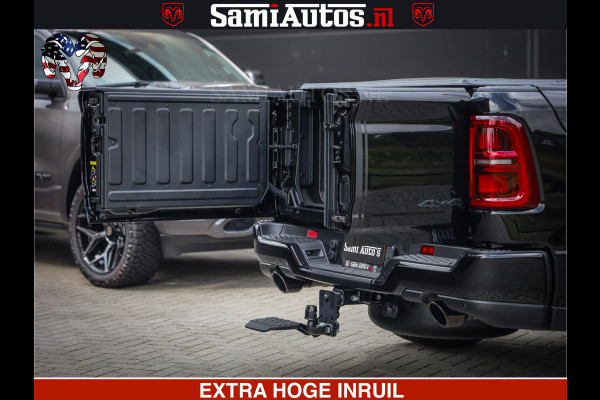 Dodge Ram 1500 Limited Night High Output 540HP 706Nm | Massage + Full Option | De Meest Luxe en Volle Pick-Up in zijn Klasse | Comfortabele Dubbele Cabine met Royale 5 Zitplaatsen | BPM vrij | Nu Leverbaar uit Voorraad | Voorraad Nr 2326 - 5169