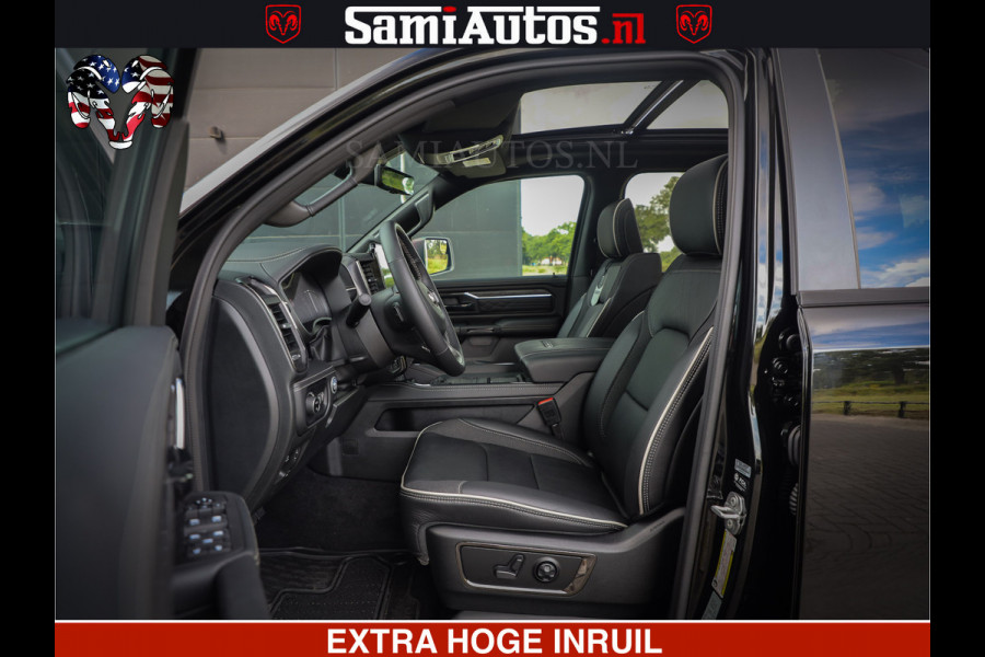 Dodge Ram 1500 Limited Night High Output 540HP 706Nm | Massage + Full Option | De Meest Luxe en Volle Pick-Up in zijn Klasse | Comfortabele Dubbele Cabine met Royale 5 Zitplaatsen | BPM vrij | Nu Leverbaar uit Voorraad | Voorraad Nr 2326 - 5169