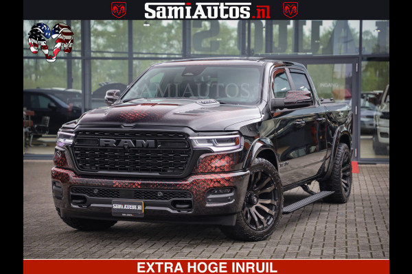 Dodge Ram COBRA EDITION | 1500 Limited Night High Output 540HP 706Nm | Massage + Full Option | De Meest Luxe en Volle Pick-Up in zijn Klas Comfortabele Dubbele Cabine met Royale 5 Zitplaatsen | BPM vrij | Nu Leverbaar uit Voorraad | Voorraad Nr 2292 - 5178 | Cobra package is meerprijs |